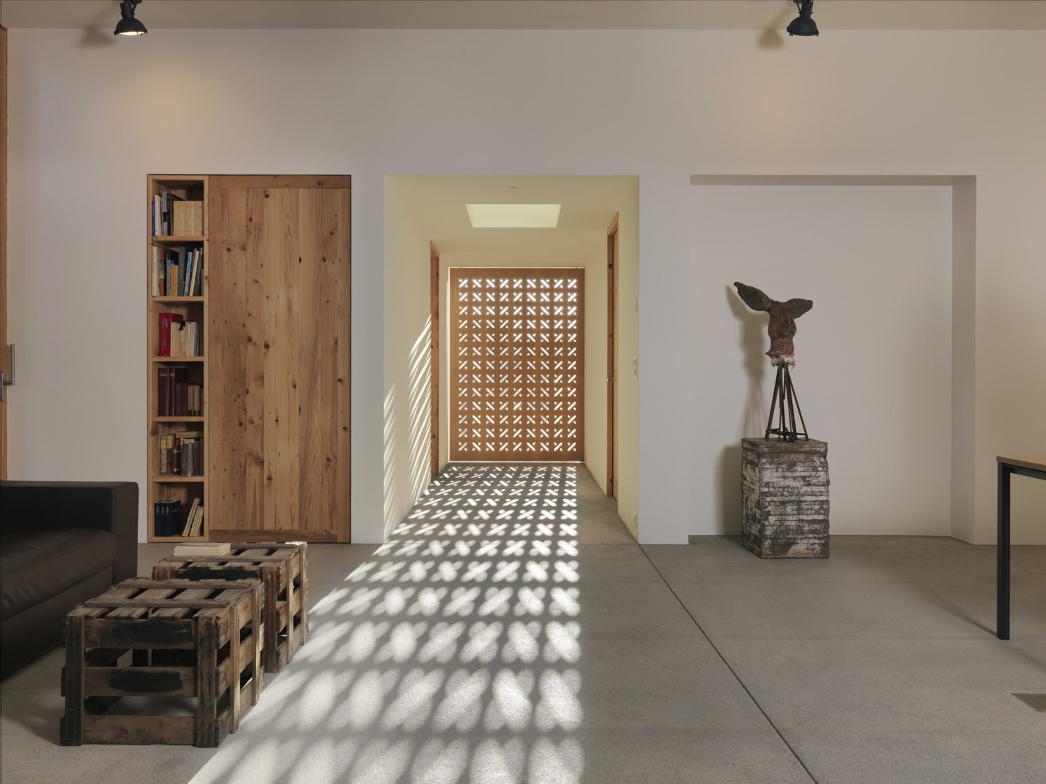 casa moderna en Suiza celosia hormigon