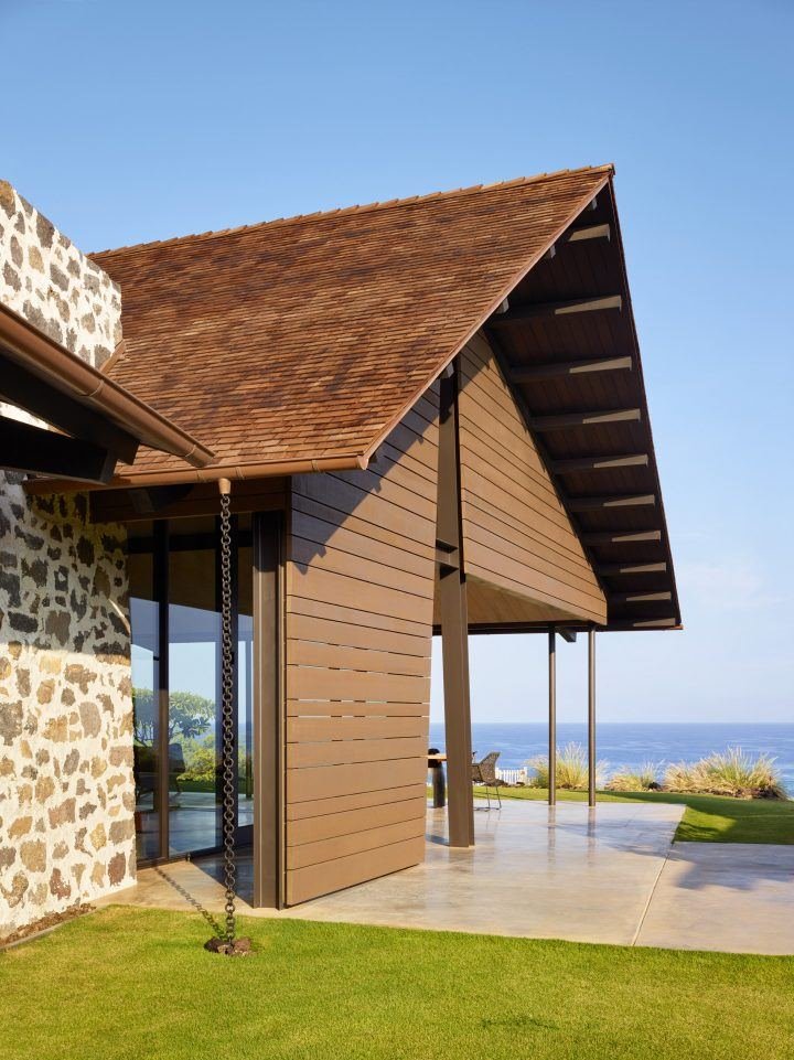 casa en Hawai madera piedra