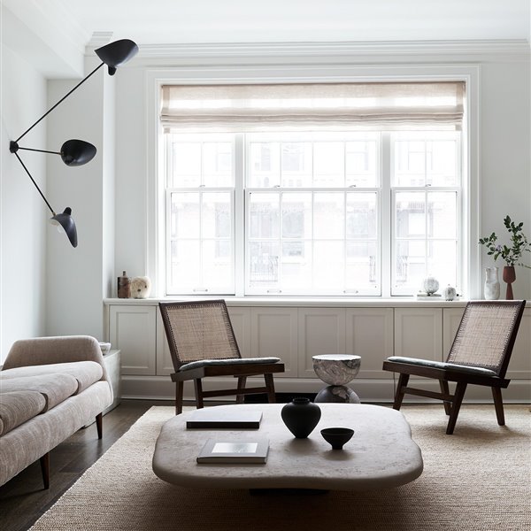 Arte contemporáneo y diseño Mid-Century en un piso de Nueva York