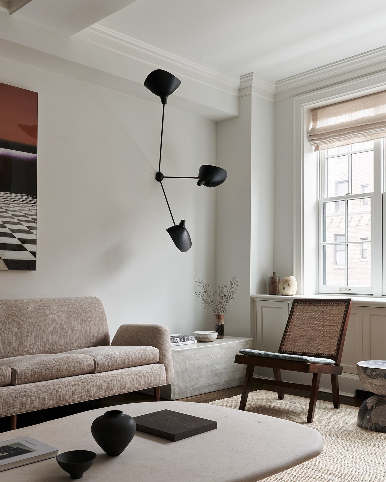 Interiorismo Mid-Century de un apartamento en el Greenwich Village de Nueva York por Sandra Weingort