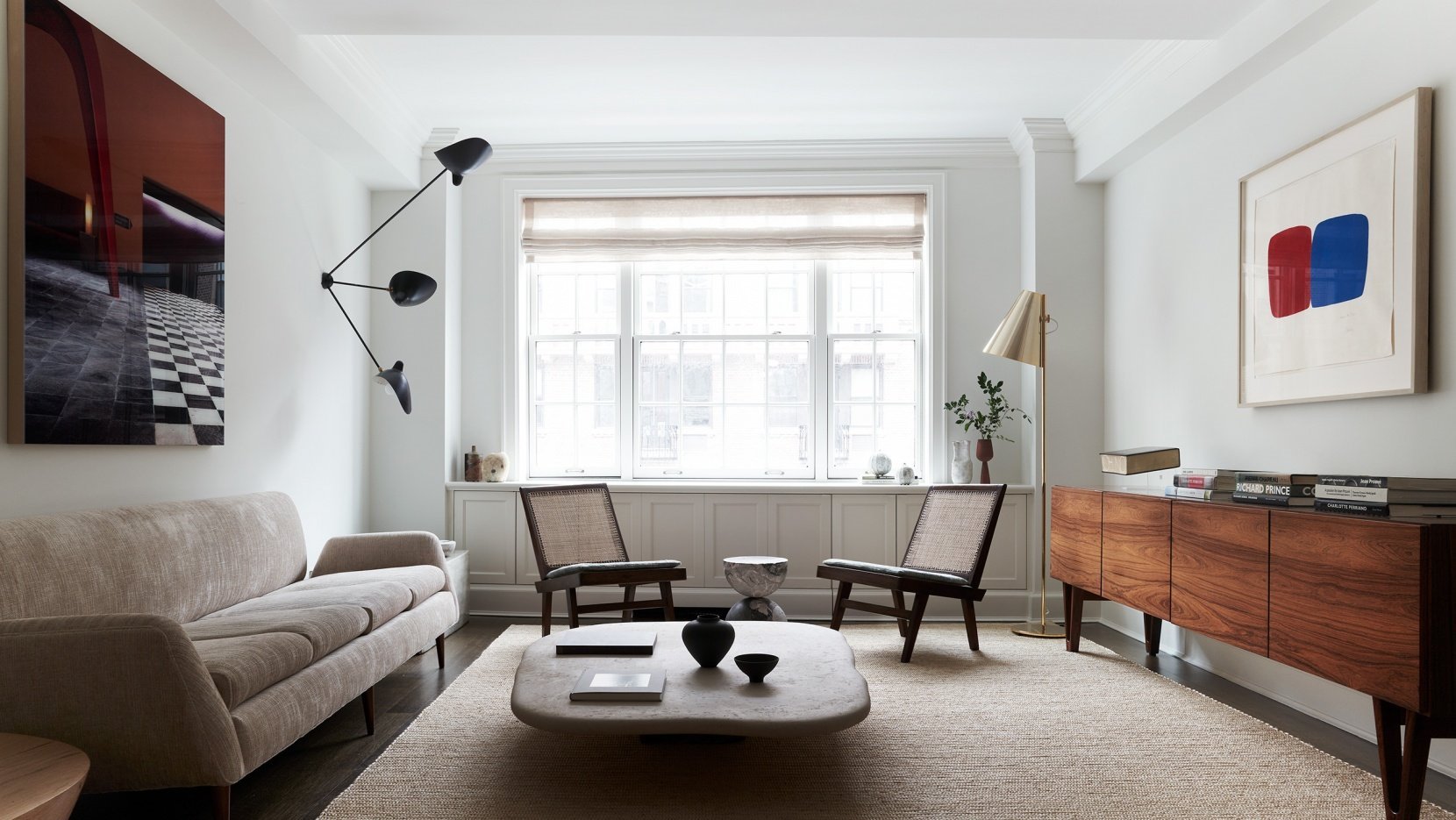 Interiorismo Mid-Century de un apartamento en el Greenwich Village de Nueva York por Sandra Weingort