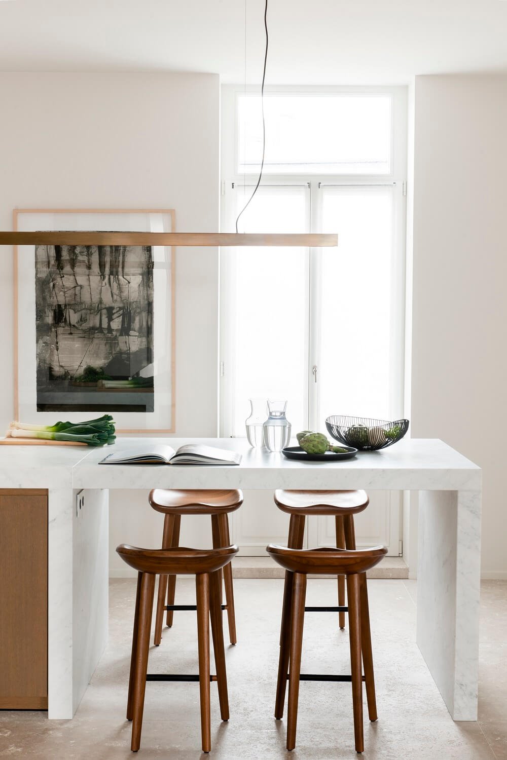 Detalles cocina taburetes