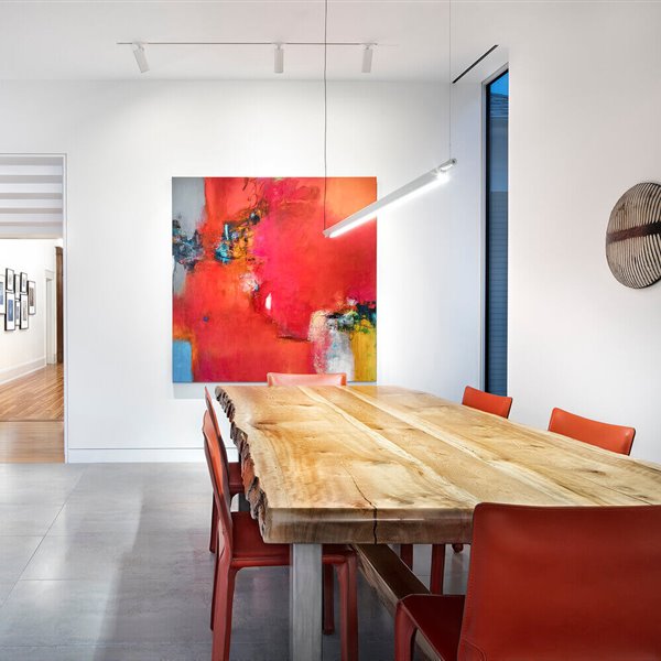 Bungaló centenario moderno comedor