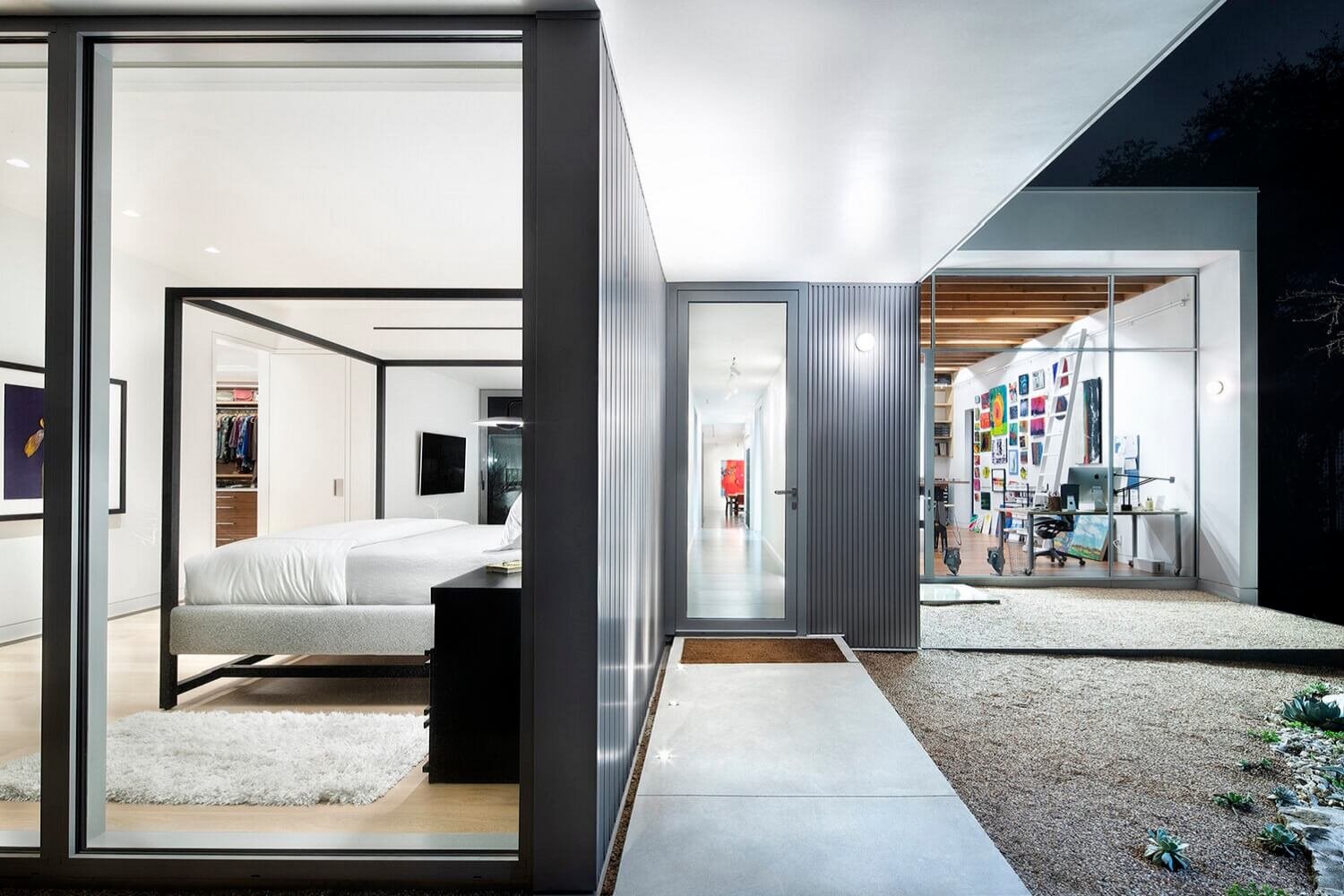 Bungaló centenario moderno dormitorio interior