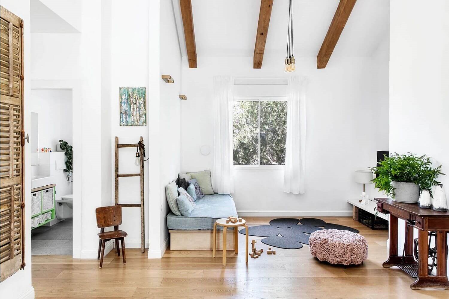 Moderno bungaló sala de estar