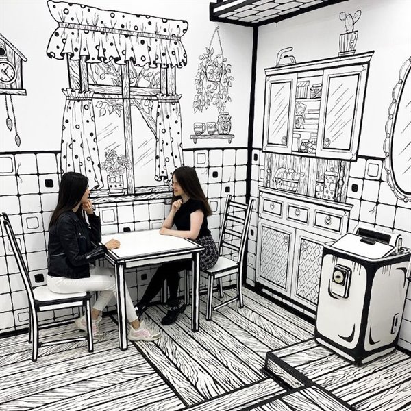 La cafetería que está causando furor en Instagram es como estar en un cómic