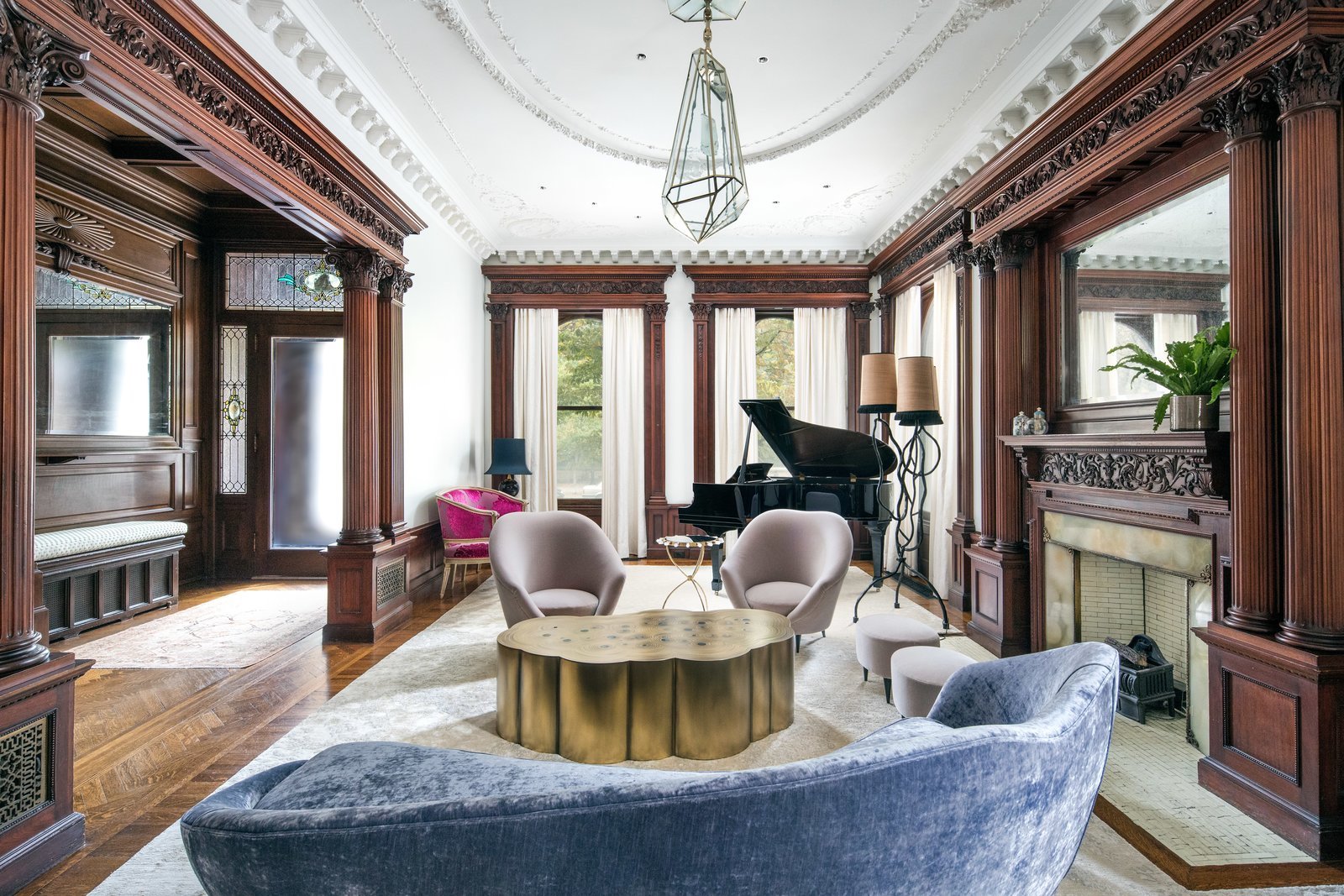Casa Jennifer Connelly y Paul Bettany salón