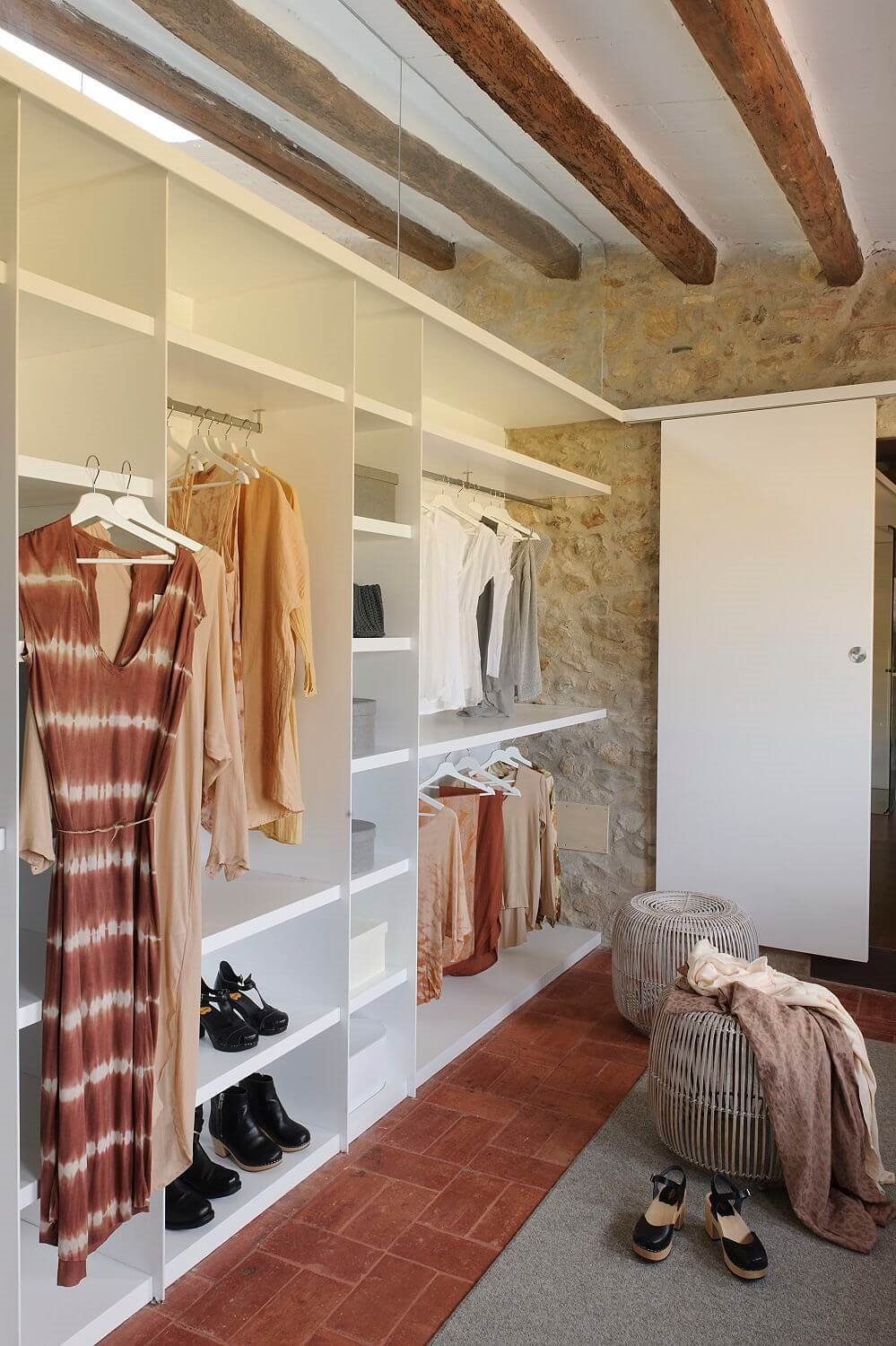 Planificar vestidor sin puertas