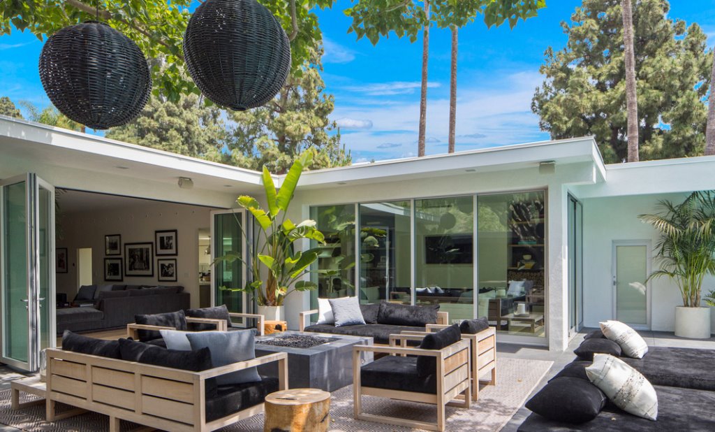 Casa moderna Cindy Crawford terraza