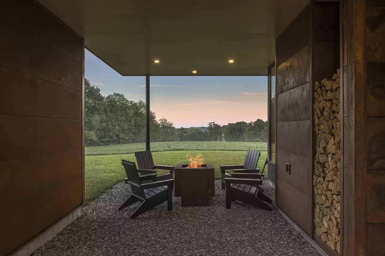 Casa  montaña Nueva York chimenea