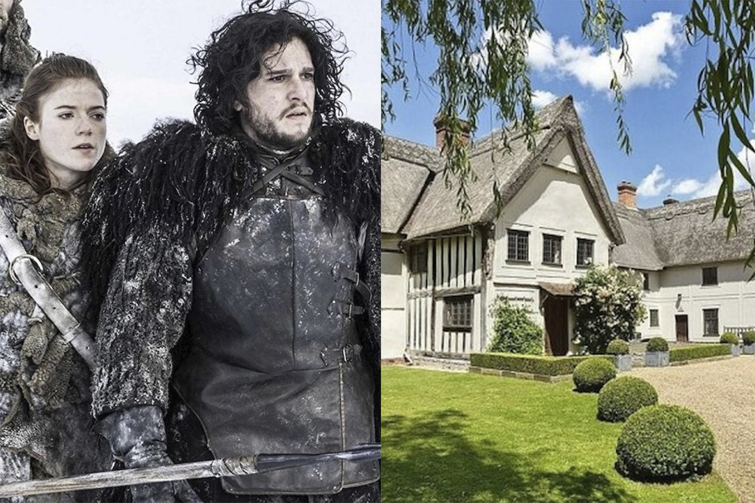 Casa de los actores de Juego de Tronos Kit Harington y Rose Leslie