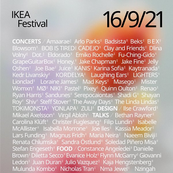 Ikea lanza su primer festival (y las entradas cuestan cero euros)