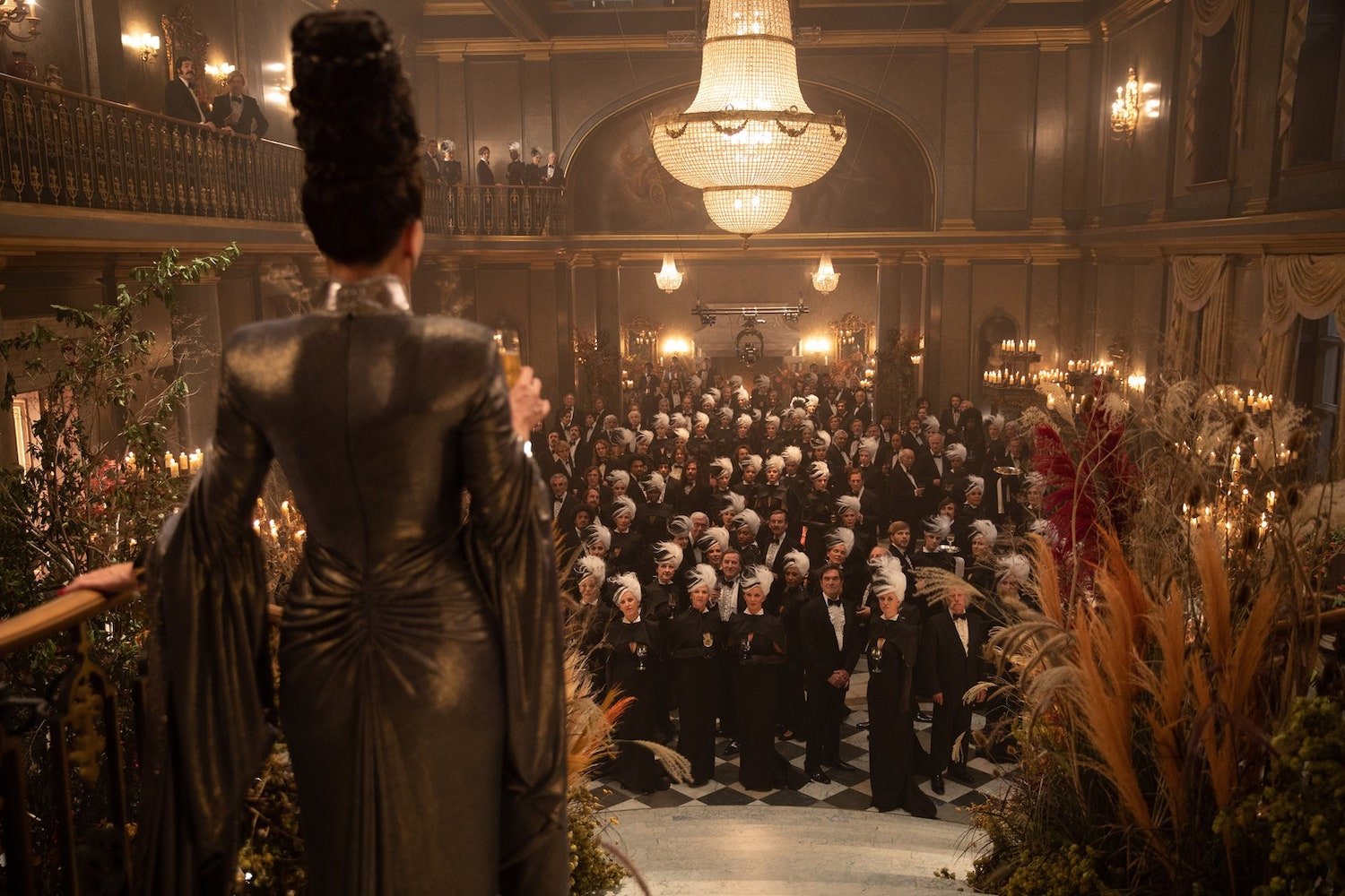 Casa Cruella De Vil película Cruella salón de fiestas