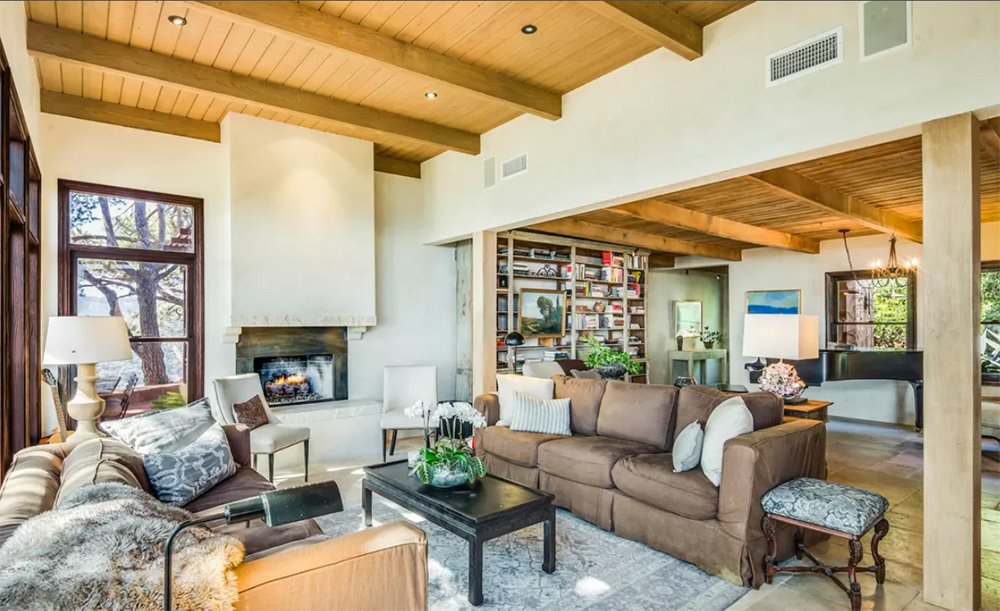 Casa de la actriz Brie Larson en Malibu salón