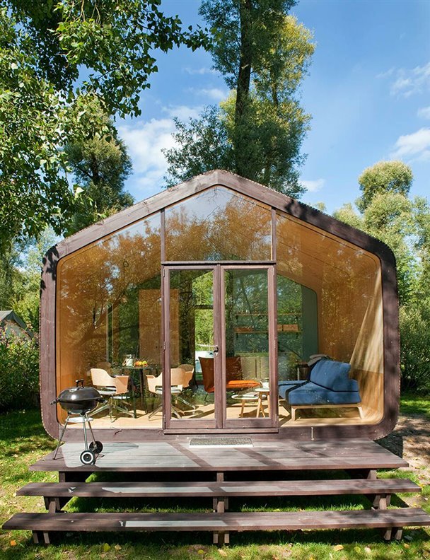 ¡Alucinante! Esta casa prefabricada está hecha con cartón reciclado