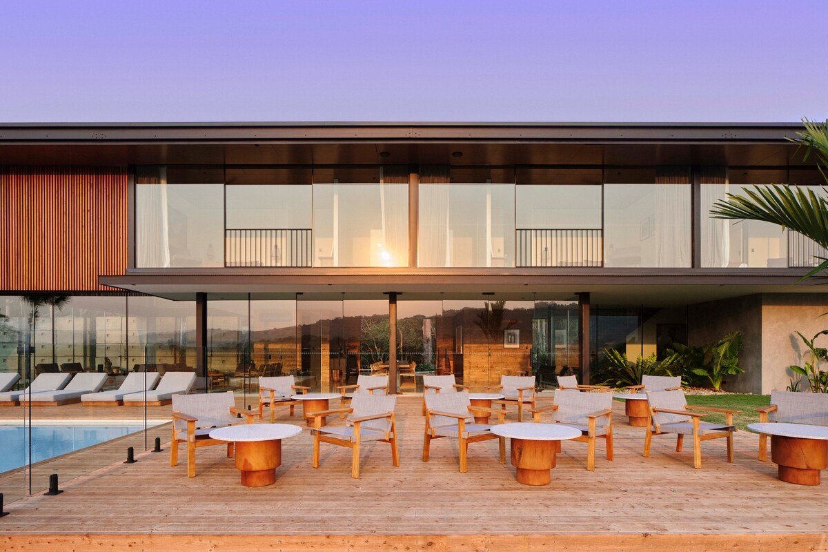 Casa de la serie Nine Perfect Strangers en alquiler terraza