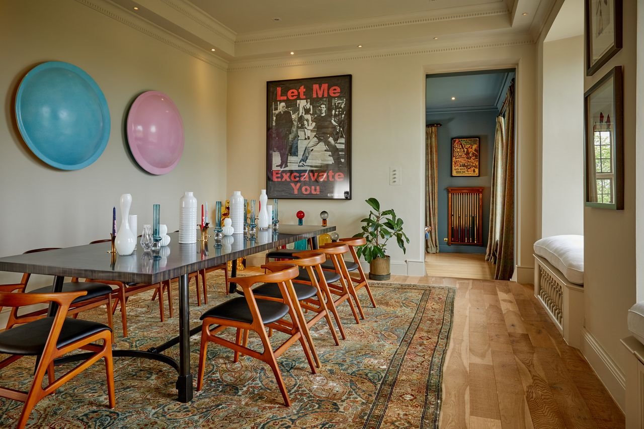 Casa del cantante Robbie Williams comedor