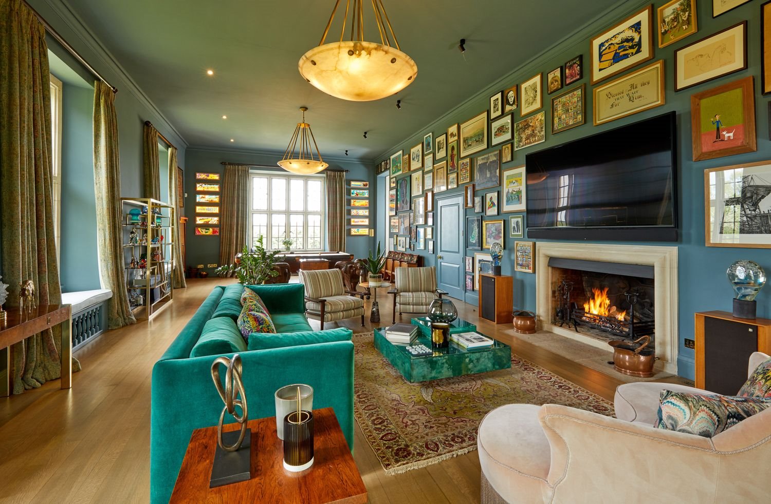 Casa del cantante Robbie Williams salón