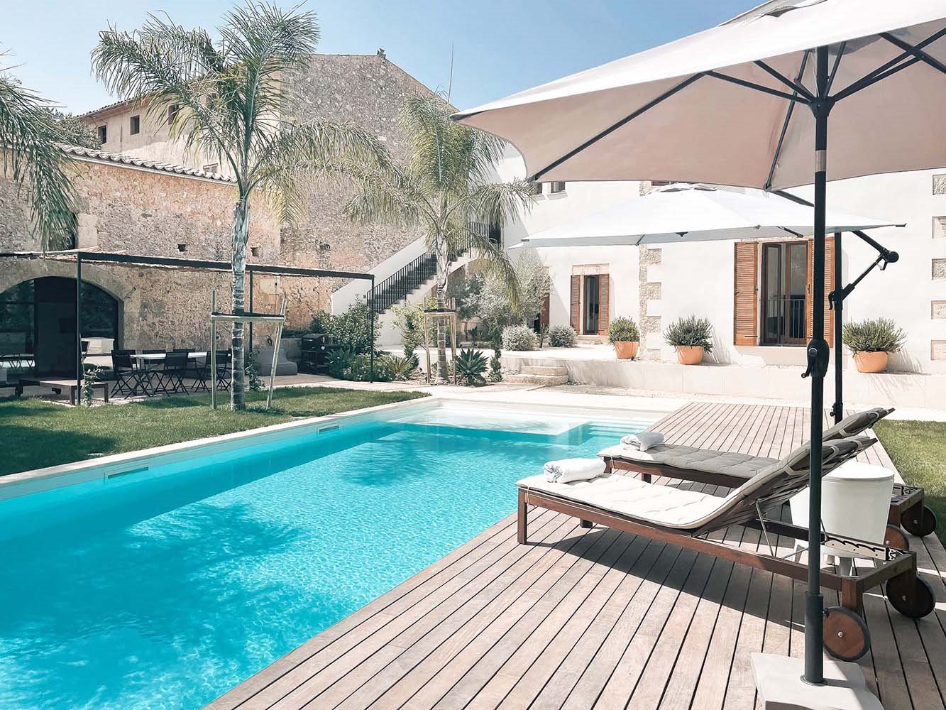 casa sencelles bonba studio terraza piscina
