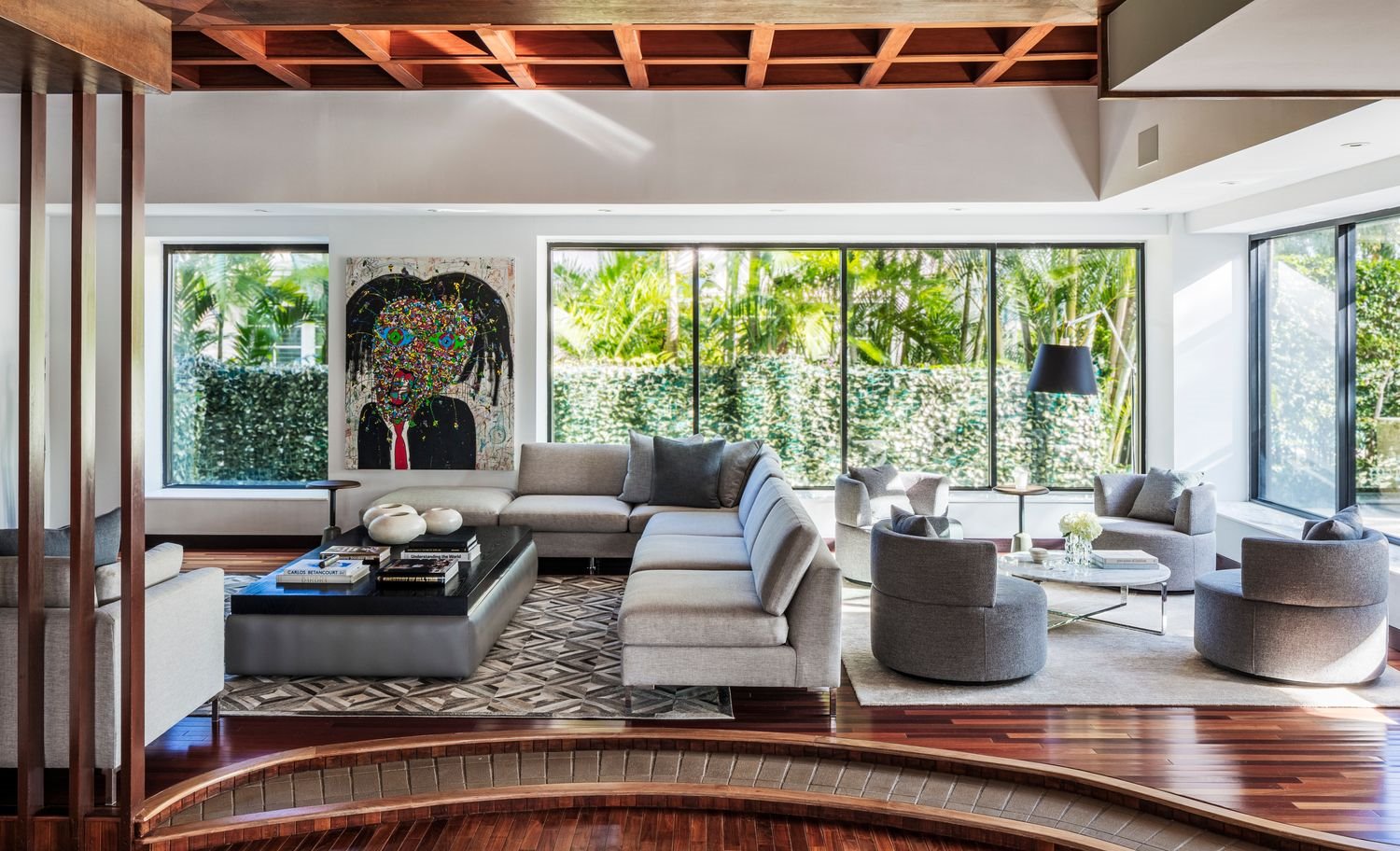 Casa Joe Jonas y Sophie Turner en Miami sala de estar
