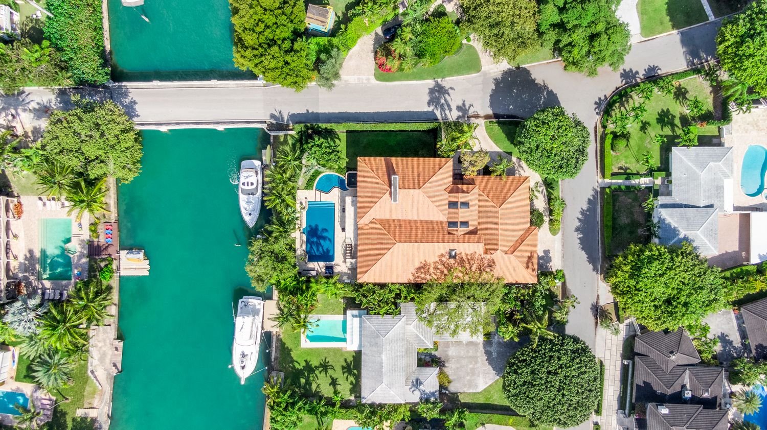 Casa Joe Jonas y Sophie Turner en Miami vista aérea