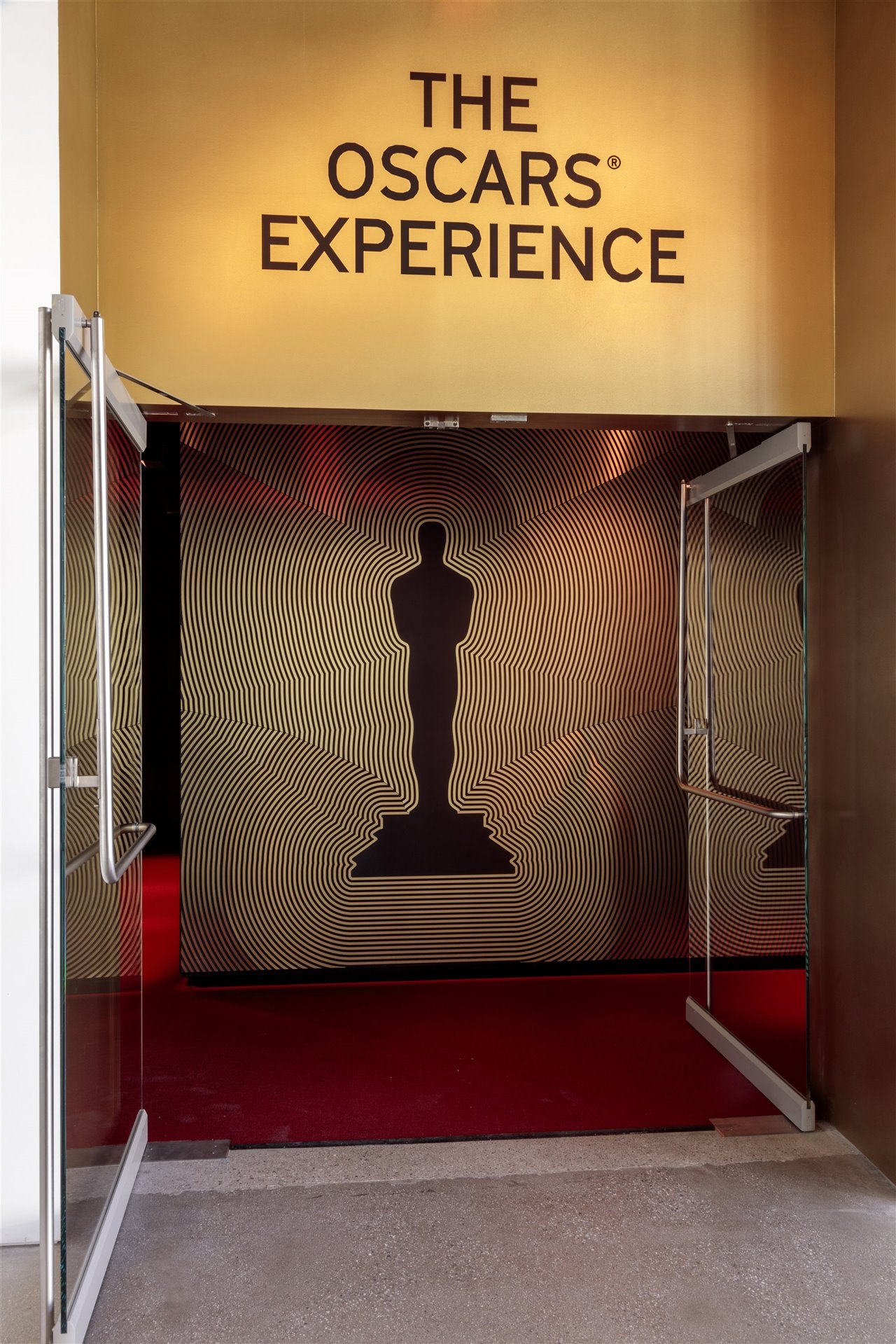 Entrada a la zona 'The Oscars© Experience' en el Museo de la Academia de Cine. Foto de Joshua White, JWPictures / © Academy Museum Foundation