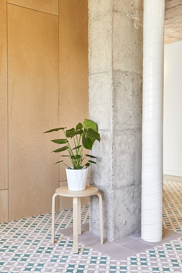 planta-columna-hormigón-bajante-suelo-hidráulico