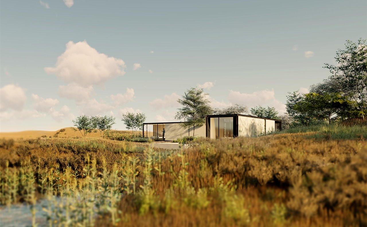 Casa prefabricada Tini, del estudio delavegacanolasso.
