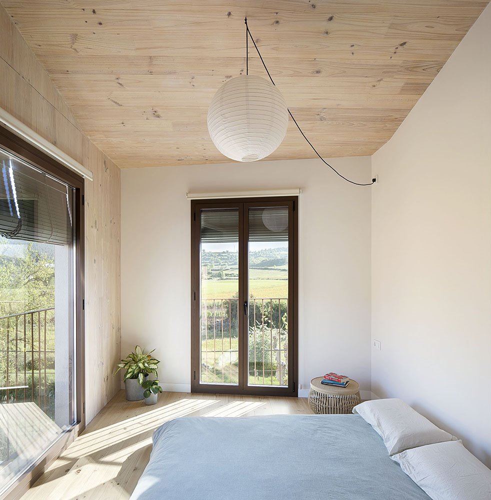 casa prefabricada mdn nook architects dormitorio