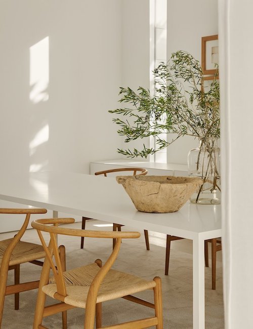 casa blanca minimalista en Madrid