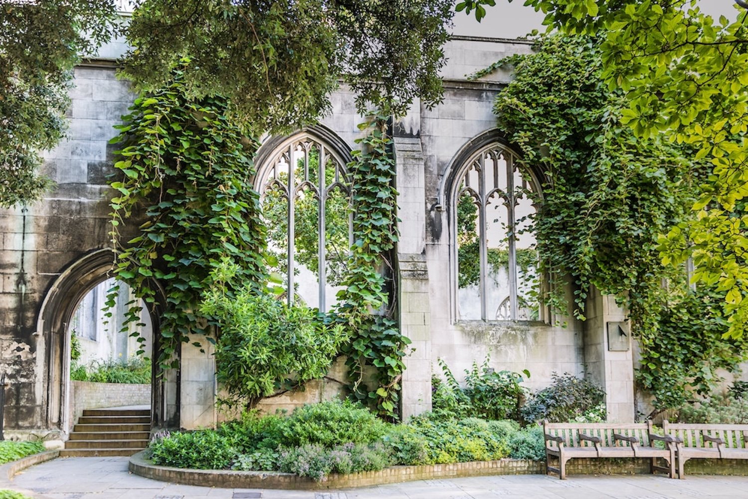 Iglesia abandonada St Dunstan in the East London