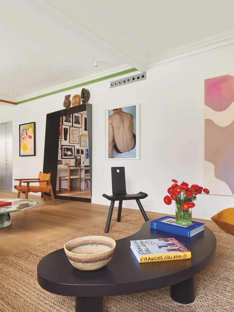 Casa del interiorista Juan Moreno en Barcelona salón