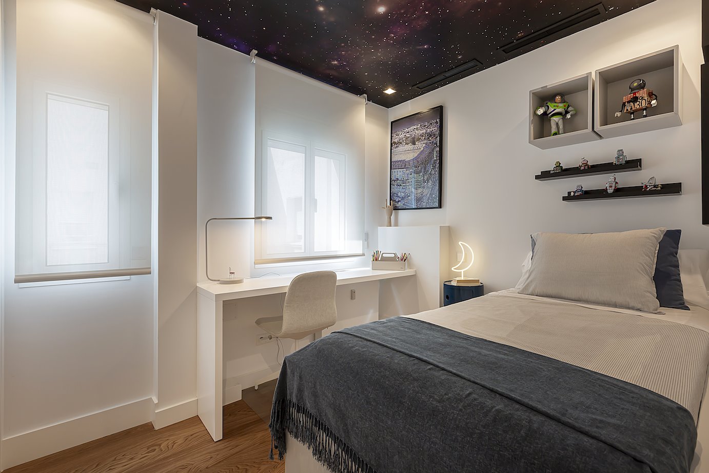 0 dormitorio niño ciello estrellas. dormitorio niño ciello estrellas