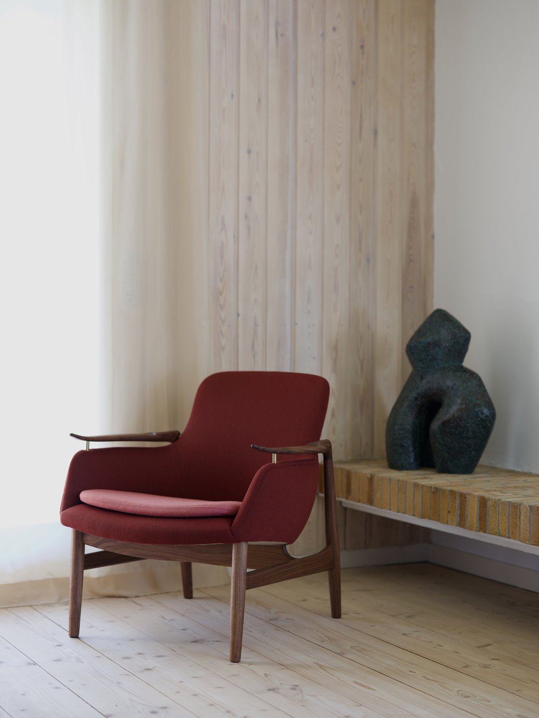 butaca artesania Finn Juhl  Chair Potter Pink Chestnut Watercolours