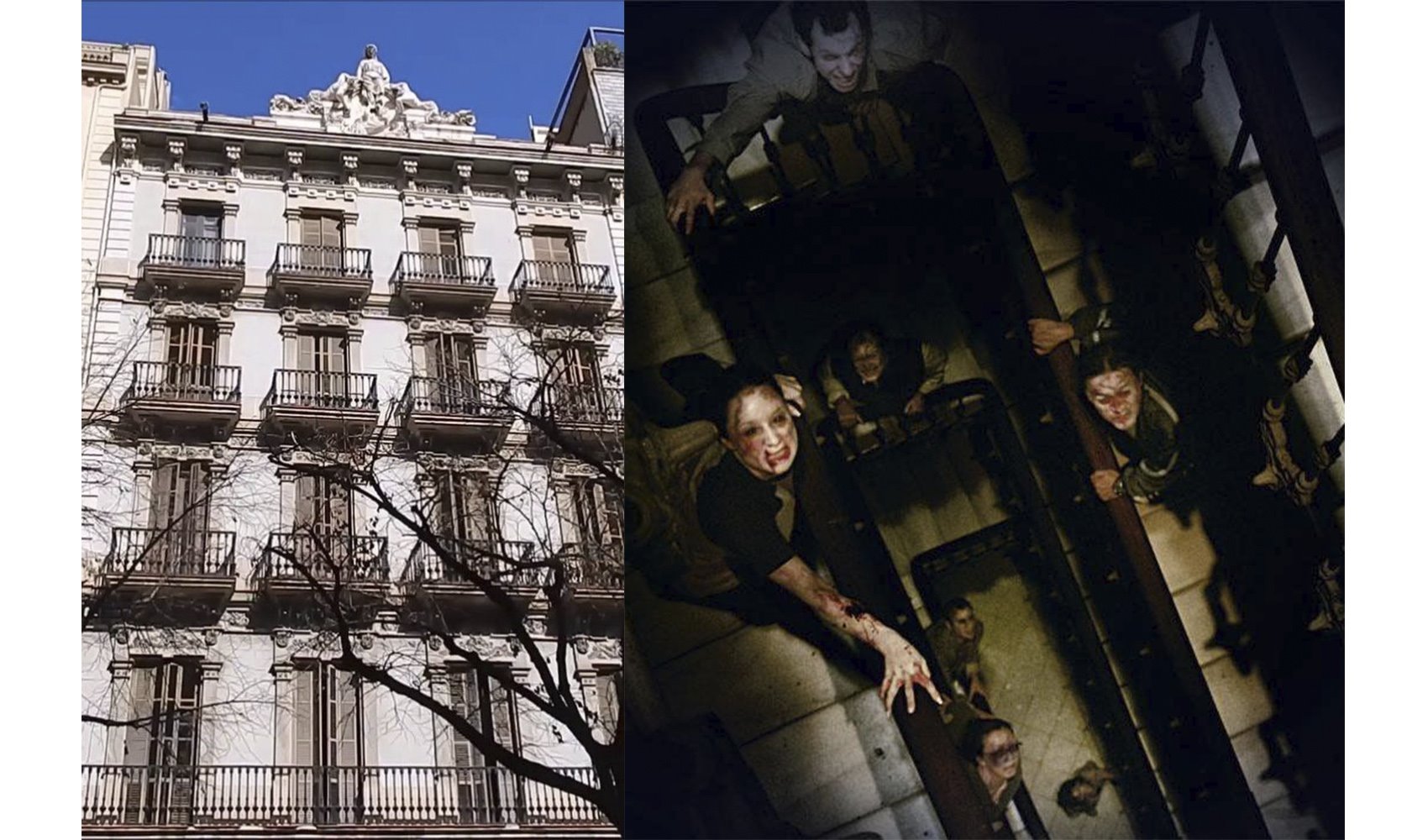 Edificio en Barcelona donde se rodó la película REC