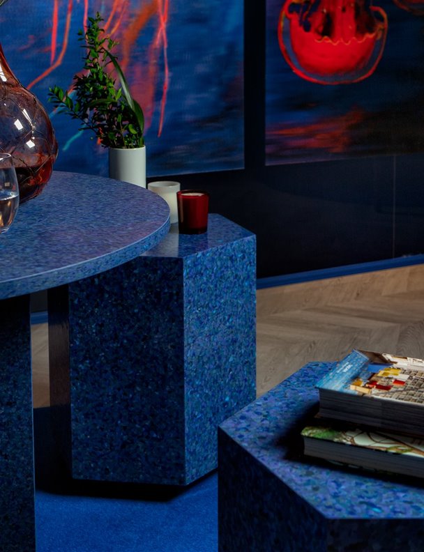 Residuos de plástico convertidos en muebles de diseño