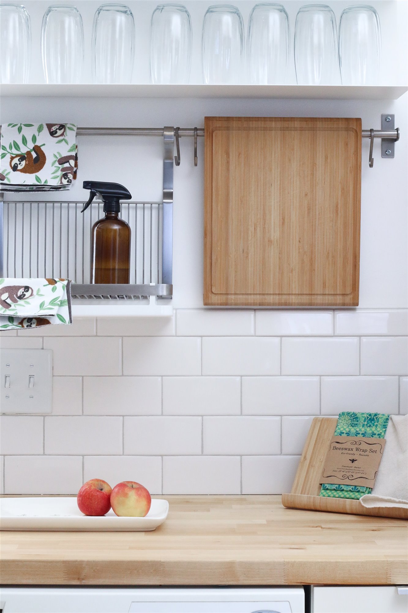 cocina con baldosa pared de metro