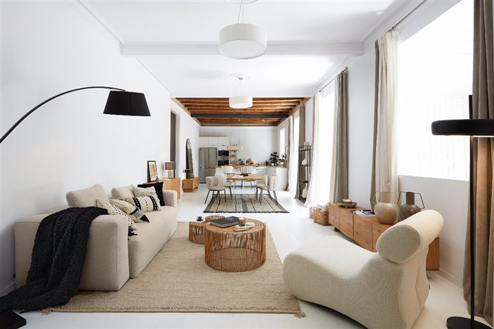 salon-open-space-kave-home-The Comfy House de Kave Home