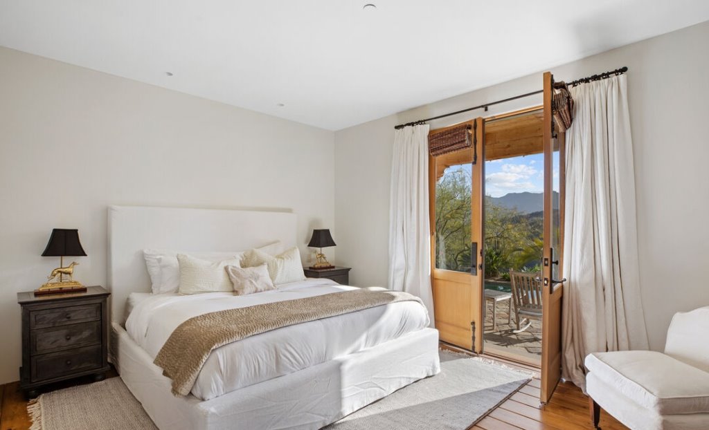 Casa de la actriz Renée Zellweger en Topanga dormitorio