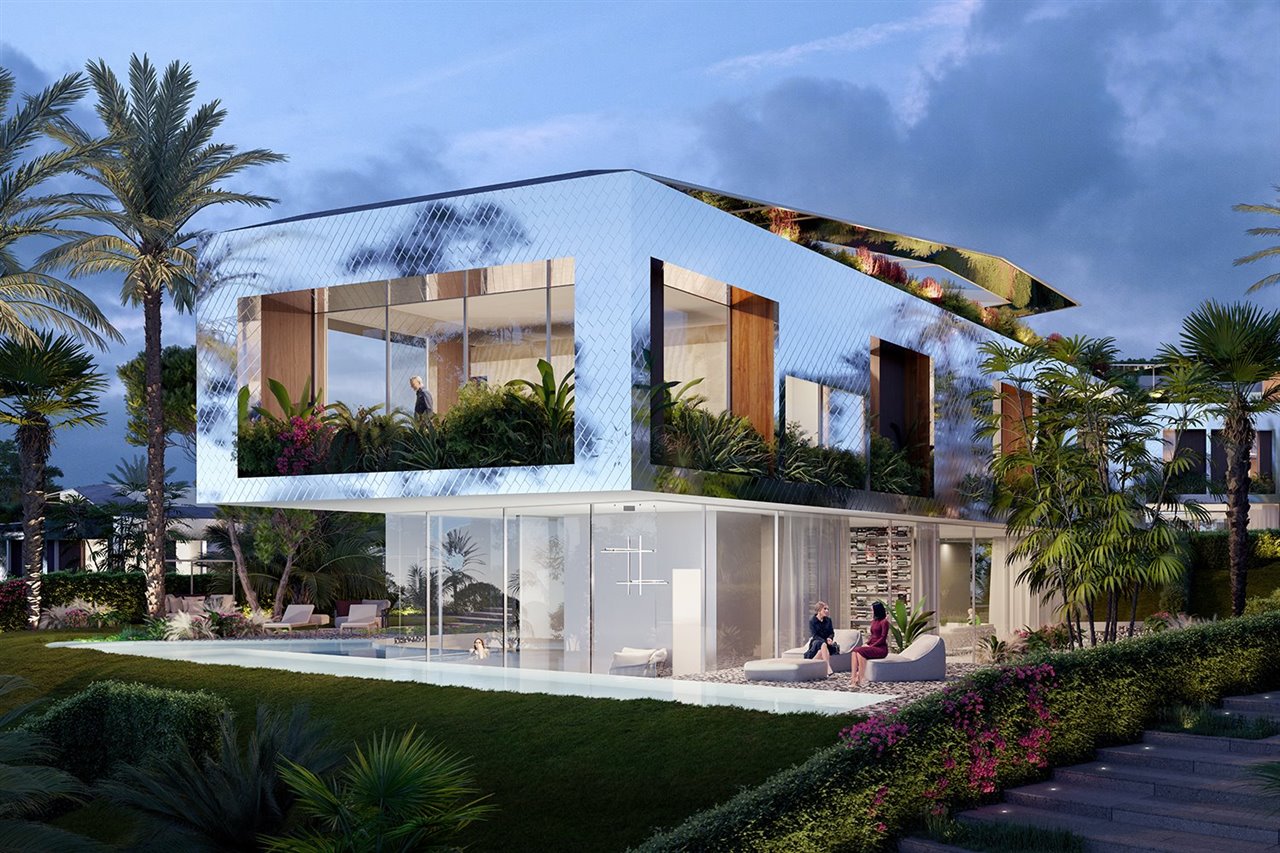 La planta baja de cada vivienda será transparente con el objetivo de eliminar los límites visuales entre el interior y la zona natural circundante.