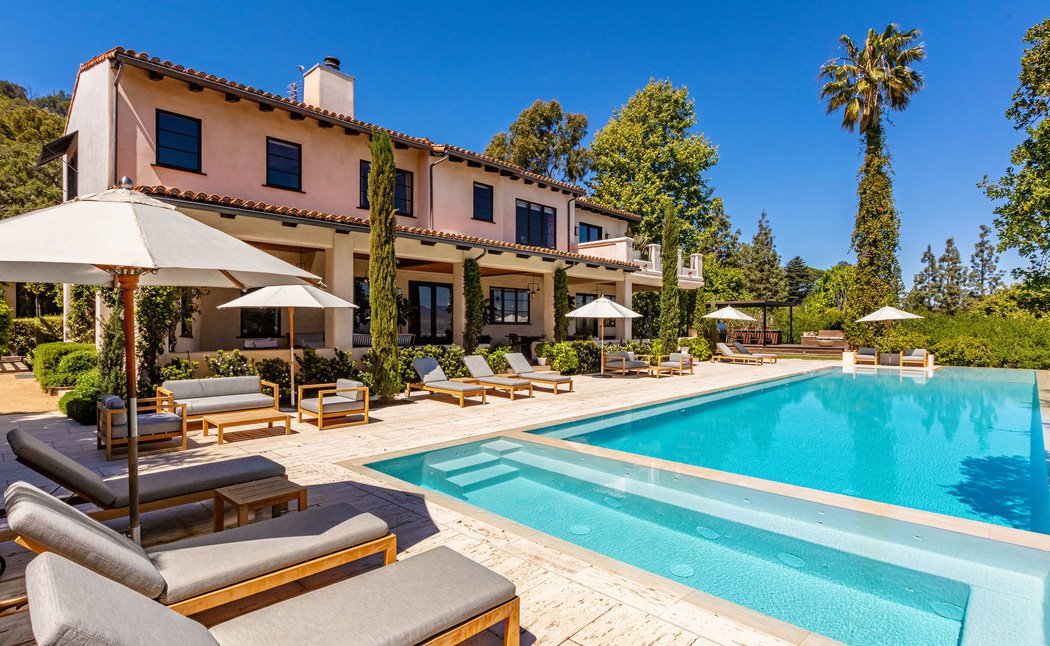 Casa de Justin Timberlake y Jessica Biel en Hollywood Hills piscina
