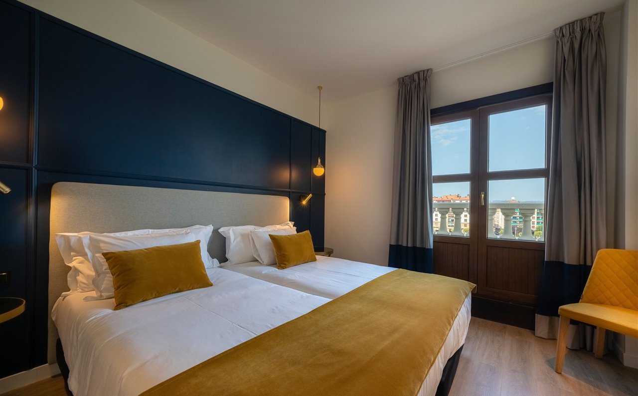 Una de las habitaciones con vistas a la ría.