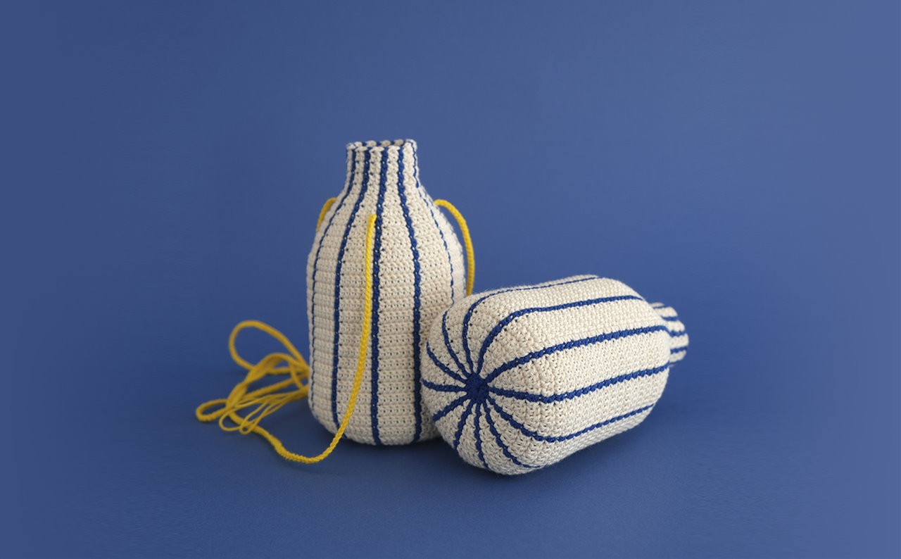 Los jarrones de ganchillo de Pepita Crochet, una de las novedades del regreso del Festivalet.