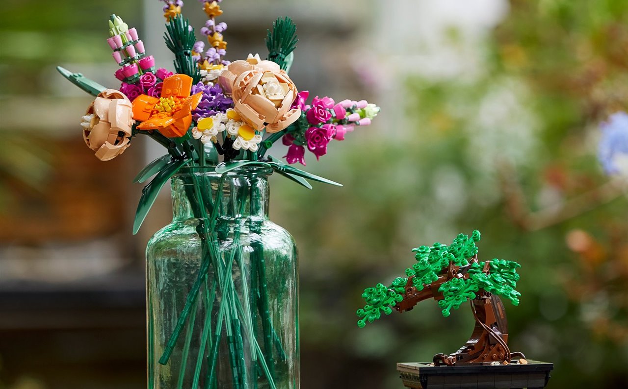 Con la colección botánica de Lego se combina el amor por las plantas con el juego.