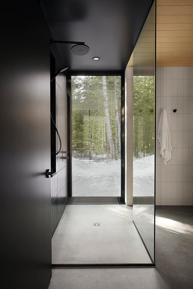 casa prefabricada québec bourgeois lechasseur baño