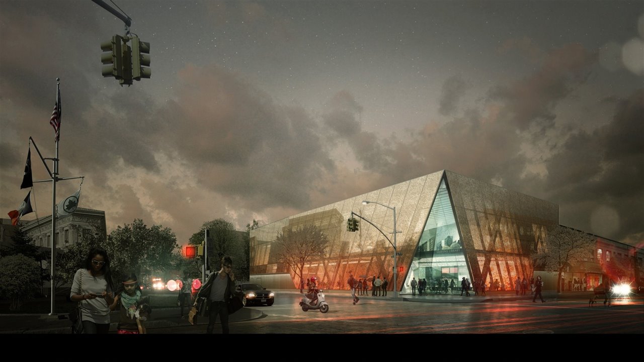 Biblioteca Far Rockaway en Queens, Nueva York