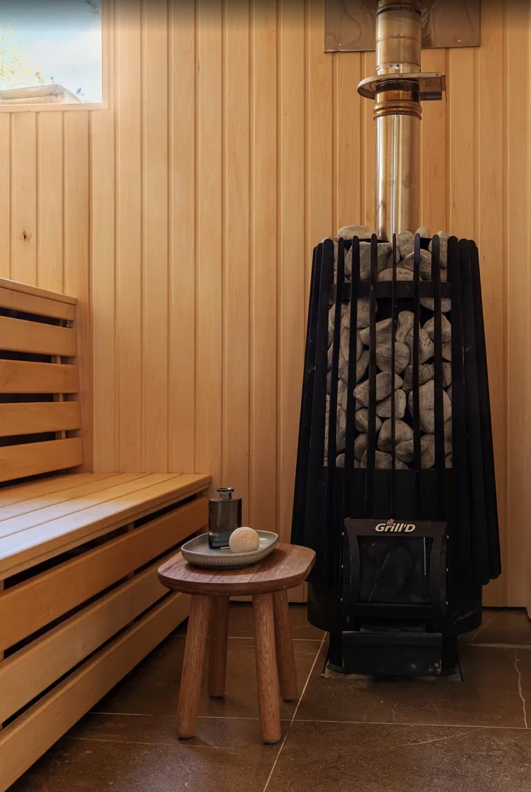 sauna de madera