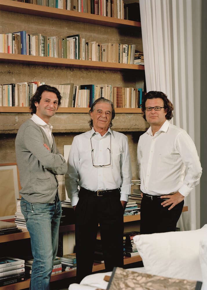 Ricardo Bofill arquitecto y sus hijos pablo y ricardo