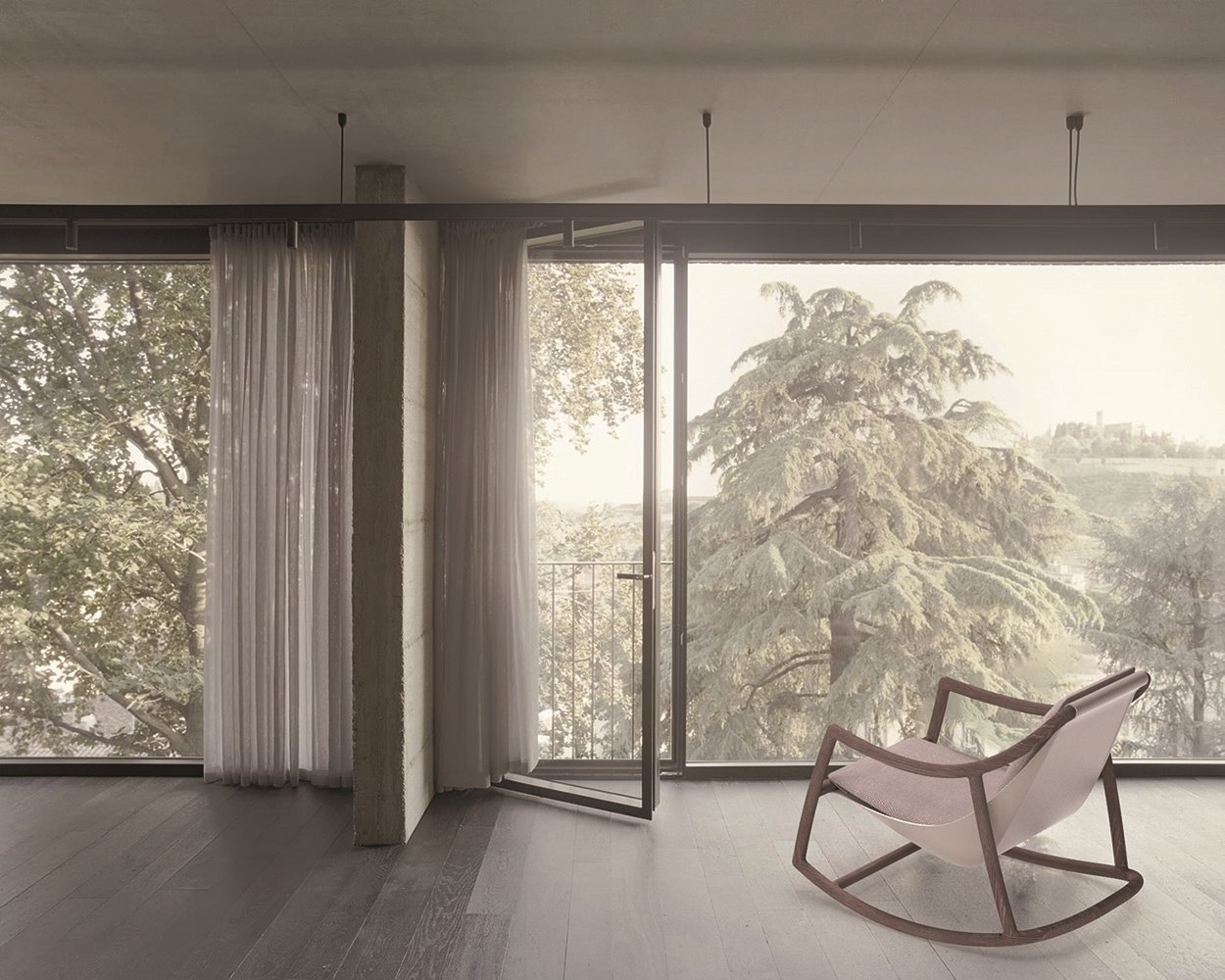 Butaca-mecedora Flusso, de Kazuya Maie, tercer premio en la categoría Profesional.