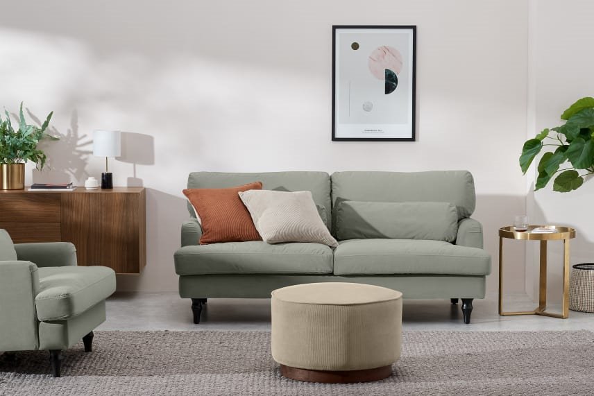 sofa Tamyra de dos plazas. Contemporáneo suave